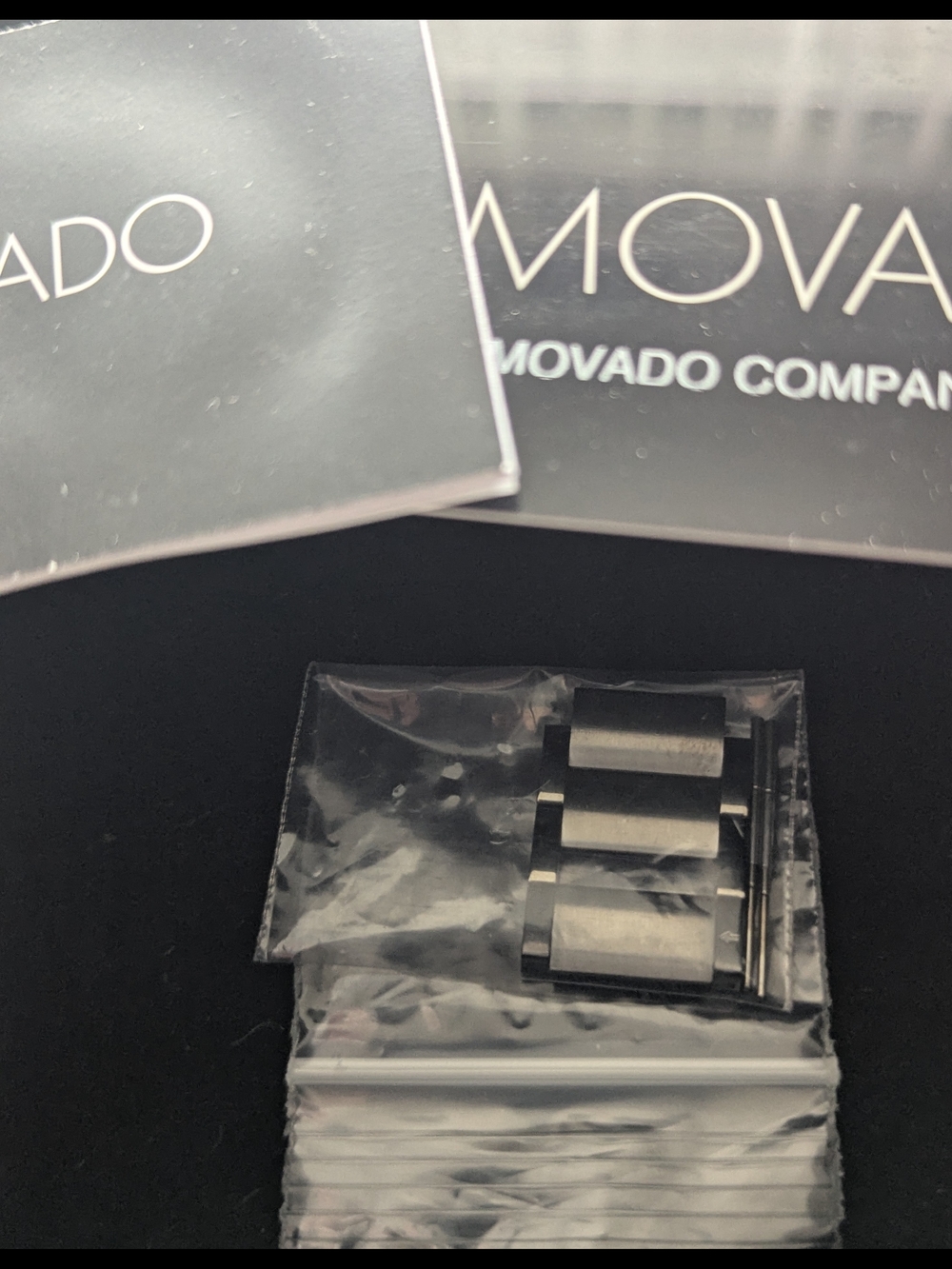 Movado Men's Black Dial Silver-Tone Bracelet Watch - Picture 16 of 16